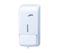 Jofel - Dosificador de Jabón para Pared, Rellenable con Espuma con Capacidad de 0.8L, Dispensador Jabón Baño, Carcasa ABS, Azur AC40000, Blanco