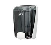 Jofel - Dosificador de Jabón para Pared, Rellenable con Jabón Líquido con Capacidad de 1L, Dispensador Jabón Baño, Carcasa ABS, Azur AC82000, SAN Fumé