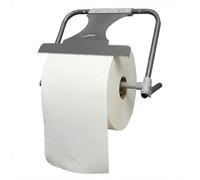 Jofel - Portabobinas Mural Pared, Dispensador de Papel Industrial con Sierra Frontal para Corte, Gran Resistencia, Tubo de Acero 20mm, Acepta Bobinas de hasta 500m, AD10010