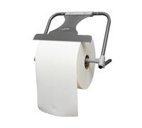 Jofel - Portabobinas Mural Pared, Dispensador de Papel Industrial con Sierra Frontal para Corte, Gran Resistencia, Tubo de Acero 20mm, Acepta Bobinas de hasta 500m, AD60010