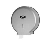 Jofel - Portarrollos de Papel Higiénico Industrial Grande, Dispensador de Papel en Rollos 400m, 260mm Diámetro, Mandril 45-55mm, Ideal Baños Públicos, Carcasa ABS Valor AE77300 Plata