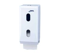Jofel - Portarrollos Doble, Acero pintado Epoxi blanco, 2 Rollos, AF22000