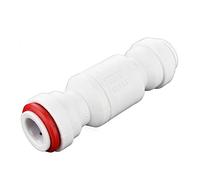 John Guest Acoplamiento del tubo del copolímero del acetal, válvula de retención única imperial, tubo OD de 3/8"