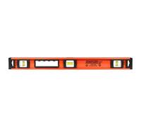 Johnson Level & Tool 1253-2400 - Nivel de aluminio de viga en I resistente, 24 pulgadas, naranja, 1 nivel