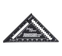 Johnson Level & Tool 1904-0450 Johnny Square - Cuadrado profesional de acabado fácil de leer, 4.5 pulgadas, negro, 1 cuadrado