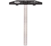 Johnson Level & Tool RTS24 RockRipper con cabezal de fundición estructural y hoja de aluminio perforada, 24 pulgadas, plateado, 1 hoja