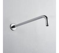 JOHO Brazo de ducha fija de fácil cuidado fabricada en acero inoxidable 304 con antical brazo de ducha redonda columna ducha empotrada 40CM