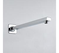 JOHO Brazo de ducha soporte para alcachofa de fácil cuidado fabricada en acero inoxidable 304 con antical brazo cuadrado de ducha 37CM
