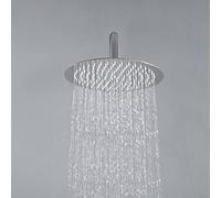 JOHO Rociador superior de ducha cabezal redondo de ducha de fácil cuidado de acero inoxidable 304 con ducha boquillas antical.