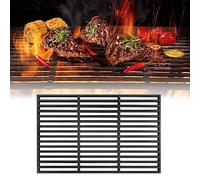 JOIEYOU Parrilla de Hierro Fundido con Rejilla Esmaltada 42x28 cm, Parrilla Sólida para Barbacoa a Gas, Barbacoa de Carbón y Mucho Más