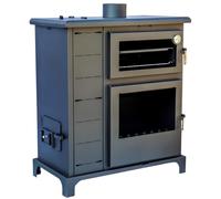 JOIMA - Estufa Policombustible con Horno Modelo ECO VALLE. Pellets, Orujo, Huesos de aceituna, Cáscaras de Pistacho, Cáscaras de almendra y Leña. ECODESING 2022. Funciona sin Electricidad -
