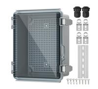 Joinfworld Caja WiFi para exteriores, resistente a la intemperie, caja WiFi para exteriores, caja de plástico impermeable para interruptor, caja de 8.7 x 6.7 x 4.3 pulgadas