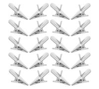 JOINPAYA 100 Unidades Pinzas Metálicas para Adornos Navideños Mini 3 Cm, Clips para Flores y Guirnaldas, Colgadores para Árbol de Navidad, Sujetadores para Manualidades Festivas