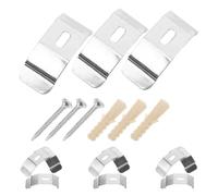 JOINPAYA 12 Soportes de Metal para Barra de Cortina Instalación Fácil y Alta Robustez, Soporte Central Ajustable para Cortinas Pesadas en Tratamientos de Ventanas