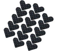 JOINPAYA 16 Piezas Cinta para Alfombras Cinta de Alfombra de Doble Cara Antideslizante PU Negro Adhesivo Removible Evita Deslizamientos en Cocinas y Baños