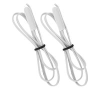 JOINPAYA 2 Piezas Sensor del Termostato del Frigorífico, Sensor de Nevera, Termistor de Refrigerador, Blanco, 2 Sondas, Goma ABS y Metal, para Refrigeradores y Equipos de Refrigeración