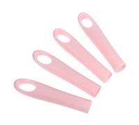 JOINPAYA 4 Piezas de Adaptador de Mango de Escoba Antideslizante de Material Resistente Pp Orificio para Colgar, Repuesto para Palo de Escoba Rosa