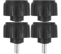 JOINPAYA 4 Piezas de Pies para Báscula Electrónica y Balanza de Plataforma, Diseño Amortiguador, Material Goma y Hierro, Fácil Instalación para Uso Industrial