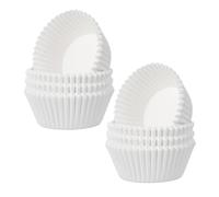 JOINPAYA 800 Unidades Capacillos para Magdalenas, Moldes de Papel para Muffins Blancos, Desechables, Papel, Antiaceite, Fáciles de Despegar, para Cumpleaños y Celebraciones Navideñas