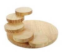 JOINPAYA Bandeja de Sushi de Madera Maciza Estructura Giratoria en Escalera, Plato Creativo para Servir en Bares de Sushi y Restaurantes Gran Capacidad