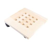 JOINPAYA Base Rodante para Maceta de Madera con Ruedas Aplicables y Drenaje | Refuerzo de Hierro Angular, Protege el Suelo de Rayaduras, Color Caqui, para Maceteros Decorativos