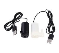 JOINPAYA Bomba de Agua Sumergible USB para Pecera y Estanques, Flujo Ajustable, bajo Ruido, Material Pvc, Incluye Cable de 1m, Pack de 2 Unidades