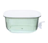 JOINPAYA Dispensador de Bebidas Plástico Verde con Tapa para Nevera con Grifo, Capacidad de 4l Fácil Instalación, Adecuado para Oficina y Hogar