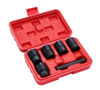 JOINPAYA Juego de 6 Herramientas para Extraer Tuercas y Pernos Oxidados, Vaso Antideslizante de Acero Vanadio Superficie Oxidada y Estuche de Abs para Taller Mecánico