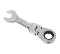 JOINPAYA Llave de Trinquete Pequeña Mini Llave Combinada de Acero Cromo-vanadio Plata, Ajuste Imperial Preciso, para Maquinaria Importada y Automoción