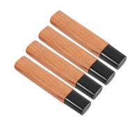 JOINPAYA Mango de Cuchillo Japonés de Madera para Sashimi y Sushi Diseño Seguro y Ranura Plana de 4cm, Paquete de 4 Piezas para Cocinas Modernas y Profesionales