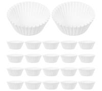 JOINPAYA Moldes de Papel para Hornear Pasteles y Magdalenas 1000 Piezas Diseño Sencillo y Práctico para Cupcakes Desechables Blancos en Fiestas