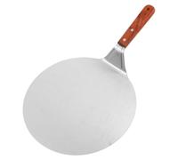 JOINPAYA Pala para Pizza y Pastel de Acero Inoxidable, Espátula Redonda, Plata, para Transferir Pizzas y Tartas, Fácil de Guardar y Lavar, para Cocina