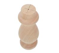 JOINPAYA Pata de Mesa de Madera Maciza Ergonómica Estilo Europeo Forma Cilíndrica Soporte Fuerte y Acabado Marrón para Decoración Rústica en Dormitorio Infantil