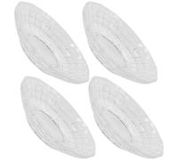 JOINPAYA Platos de Vidrio Resistentes Set de 4 Piezas Transparentes y Robustos para Servir Aperitivos en Bares para Snacks y Postres