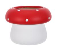 JOINPAYA Portautensilios de Cocina Setas Grande Cerámica Roja Cilíndrica
