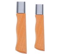 JOINPAYA Reemplazo de Mango de Madera Curvo Antideslizante para Cuchillos de Cocina, 2 Piezas Diseño Ergonómico y Seguridad para Preparación en Cocina