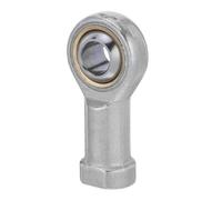 JOINPAYA Rod End Bearing de Acero Superficie de Contacto de Bolas y Rosca Interna, Color Plata, para Conexiones Giratorias en Maquinaria de Ingeniería y Energía Eólica