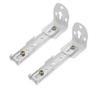 JOINPAYA Soporte para persianas Plisadas y Cortinas con riel Doble Blanco, 2 Piezas de Montaje Resistente en Techo, Incluye código Lateral Fijo, Ideal para privacidad y Uso doméstico
