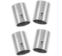 JOINPAYA Soporte Piezas Armario Barra de Acero Inoxidable Plata para 4 Multipropósito, Estable Firme y Barras de Cortinas y Armarios