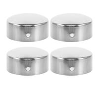 JOINPAYA Tapones de Pasamanos de Acero Inoxidable Diseño Simple y Moderno 4 Piezas Resistencia Añadida para Barandilla de Escalera para Escaleras y Pasillos de Emergencia