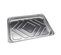 jojofuny 10 Piezas Papel de Aluminio Bandeja Desechable | Recoge Grasa, Cocción Indirecta, Limpieza Fácil, , Repuesto para Parrilla y Asados