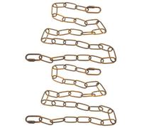 jojofuny 2 Piezas Cadena Colgante para Lámpara de Cristal, Cadena para Colgar Luces, Hierro, Abertura 8mm, Estilo Clásico Vintage, para Cestas de Frutas y Plantas, Decoración del Hogar