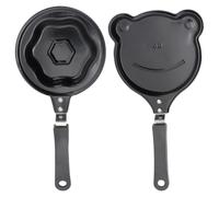 jojofuny 2 Piezas Sartén para Huevos Forma de Flor de Ciruelo, Hierro | Diseño Cartoon para Desayunos Divertidos, Adecuado Padres, Uso en Cocina Doméstica Color Aleatorio Estilo Aleatorio