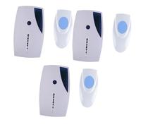 jojofuny 3 Uds Timbre De Oficina Seguro para El Hogar Timbre con Indicador LED para Casas Grandes De Puerta Kit De Inalámbrico Remoto con Batería Remoto