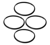 jojofuny 4 Piezas Anillo de Sellado Elástico Anillo de Sello de Silicona para Botella 16-20 Oz Negro, Silicona, Cierre Hermético, Superficie Lisa, para Taza y Botella Térmica, Viaje