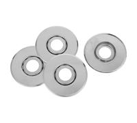 jojofuny 4 Piezas Cubierta Protectora para Rociadores contra Incendios, Cubierta de Rociador Empotrada de Acero Inoxidable Plata, Resistente al Calor, para Hoteles y Techos Residenciales
