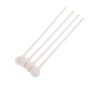 jojofuny 4 Piezas Cuchara Mezcladora de Silicona Resistente al Calor para Cocina, Mini Cucharas Beige Diseño Moderno para Mezclar Salsas Plato
