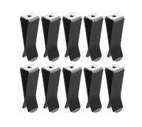 jojofuny Accesorios para rejilla de ventilación de coche, clips metálicos negros 10 pcs, para fijación de ambientadores y difusores en interiores de vehículos