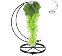 jojofuny Gancho de Plátanos de Metal Negro, Colgador Decorativo para | Organizador de Frutas y Adornos, Uso Doméstico, Diseño Elegante, Fácil de Limpiar, Ahorro de Espacio