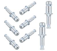 jojofuny Juego de 8 Ruedas Aplicables para Silla de Oficina y Gaming, Eje de Metal Plata de 4.8x1.4x1.4cm para Oficina en Casa y Mejoras DIY